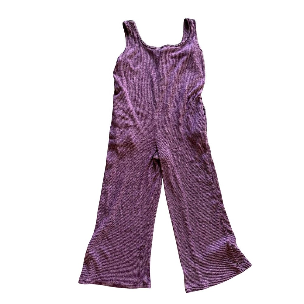 Koolaburra By UGG Womens XS Purple Ribbed Knit Sleeveless Jumpsuit With Button F - Picture 6 of 6